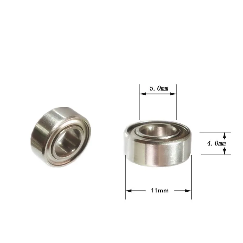 10pcs Dental Handpiece bearing SMR115ZZ 5*11*4mm stainless steel bearings MR115 5x11x4 50000rpm no heating