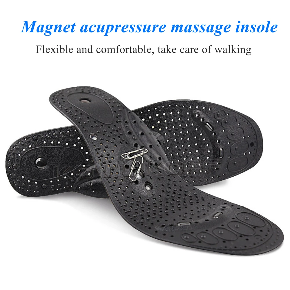 Magnetic Insoles For Shoes Weight Loss Therapy Slimming Arch Support Shoes Pads Therapy Massage Foot Acupressure Pad Insert