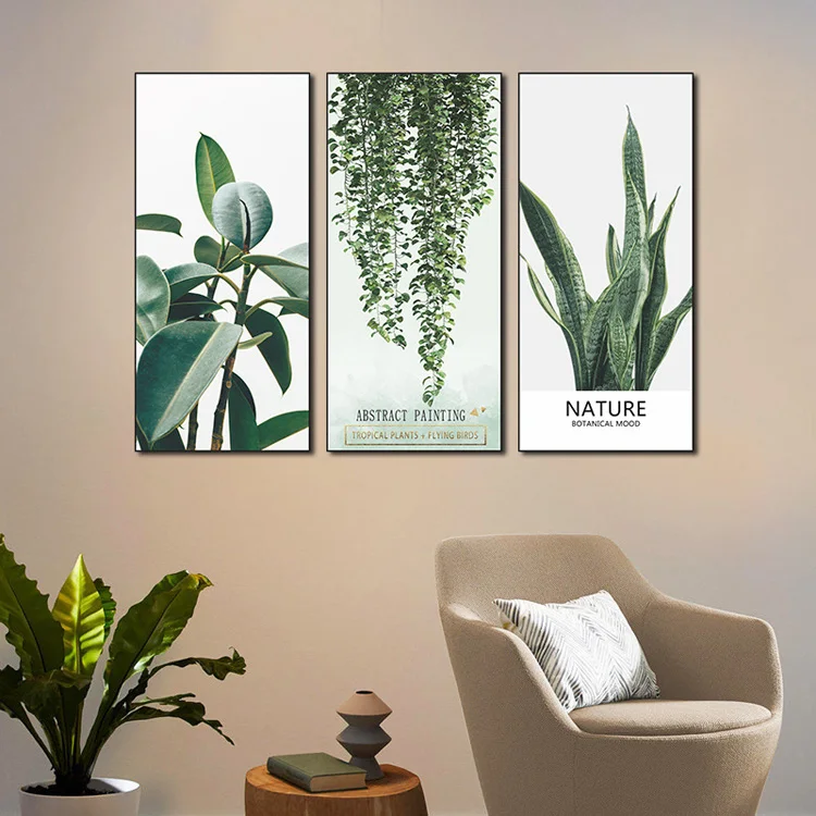 Tropische Grünpflanzen Wandaufkleber Wohnzimmer Sofa Hintergrund Dekoration Aufkleber Heim Verschönerung Schlafzimmer Selbstklebende Tapete – Detail 6