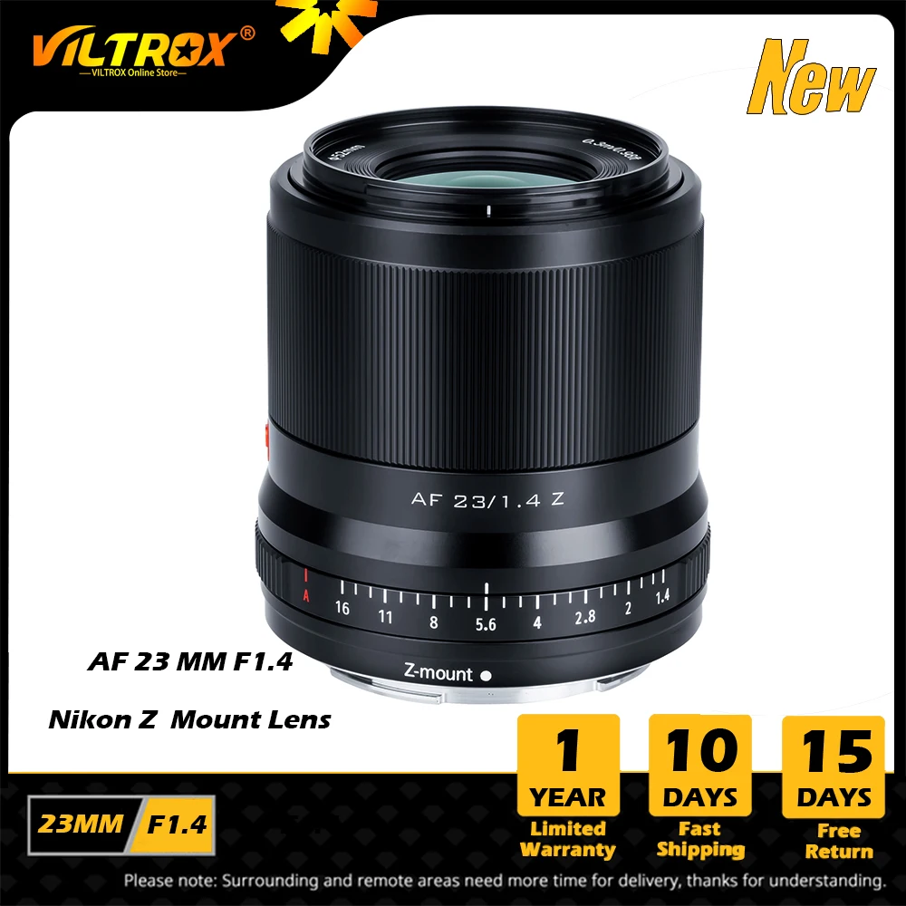 

VILTROX 23mm F1.4 Auto Focus Lens Large Aperture Portrait Lens APS-C Lens for Nikon Lens Z Mount Zfc Z5 Z6 Z7 II Z50 Camera lens