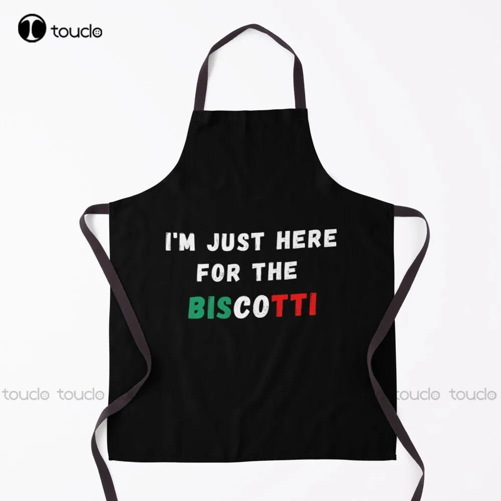 I'M Just Here For The Biscotti - Funny Italian Apron Cooking Aprons  For Women Men Unisex Adult Garden Kitchen Apron