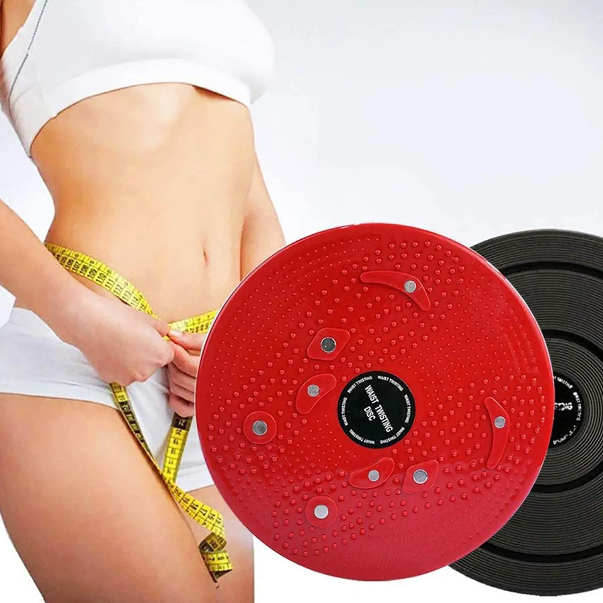 Waist Twisting Disc Home Fitness Beauty Waist Twist Boards Lose Weight Slimming Building Foot Magnetic Massage Rotating Plate