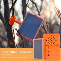 Bird Repeller Ultrasonic Solar Powered Animal Repeller Reflective Sound Garden Bird Repeller Device with Speech Box for Orchard