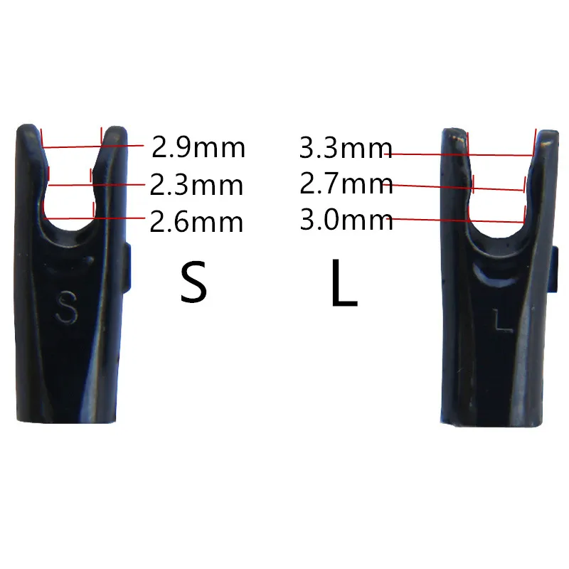 50 stücke Pfeil Pin Nocken Größe L Und Größe S Für ID 6,2mm ID 4,2mm Carbon Pfeil Welle Bogenschießen Zubehör DIY – Detail 1