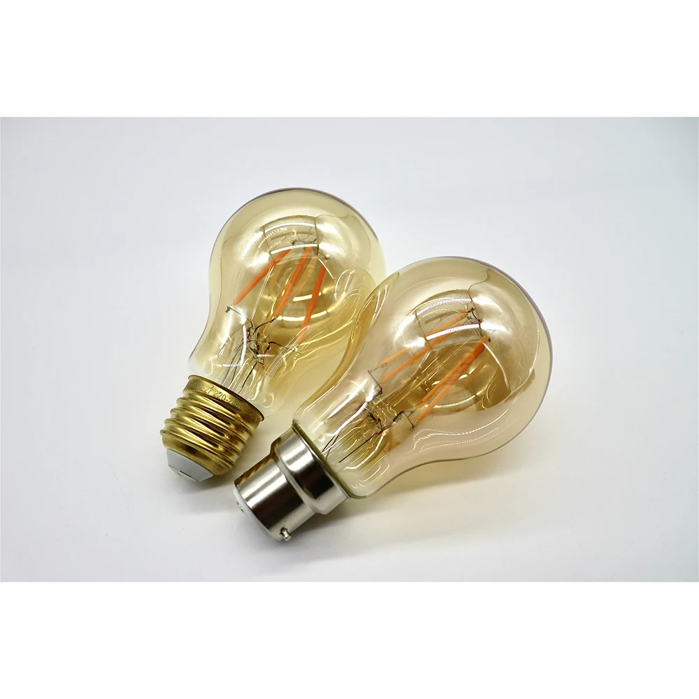 LED Bulb Lamp 6pcs/Lot Retro Bulb A60 6W Edison Lamp for Chrismas E27 B22 220V-240V Vintage Bulb 2700K 4000K Home Decoration