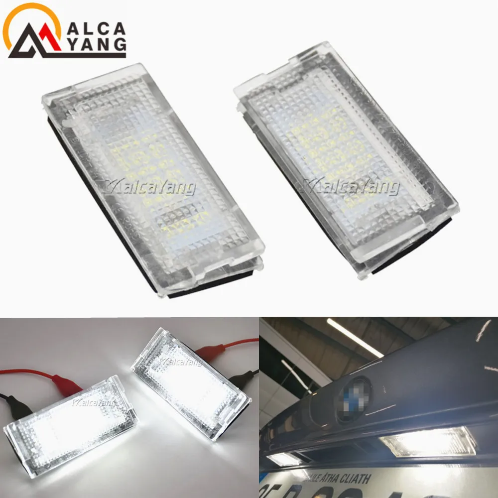 2pcs Canbus Led License Plate Light Led No error Auto Tail Light White LED Bulbs For BMW 3er E46 4D 1998-2003 Car Accessories