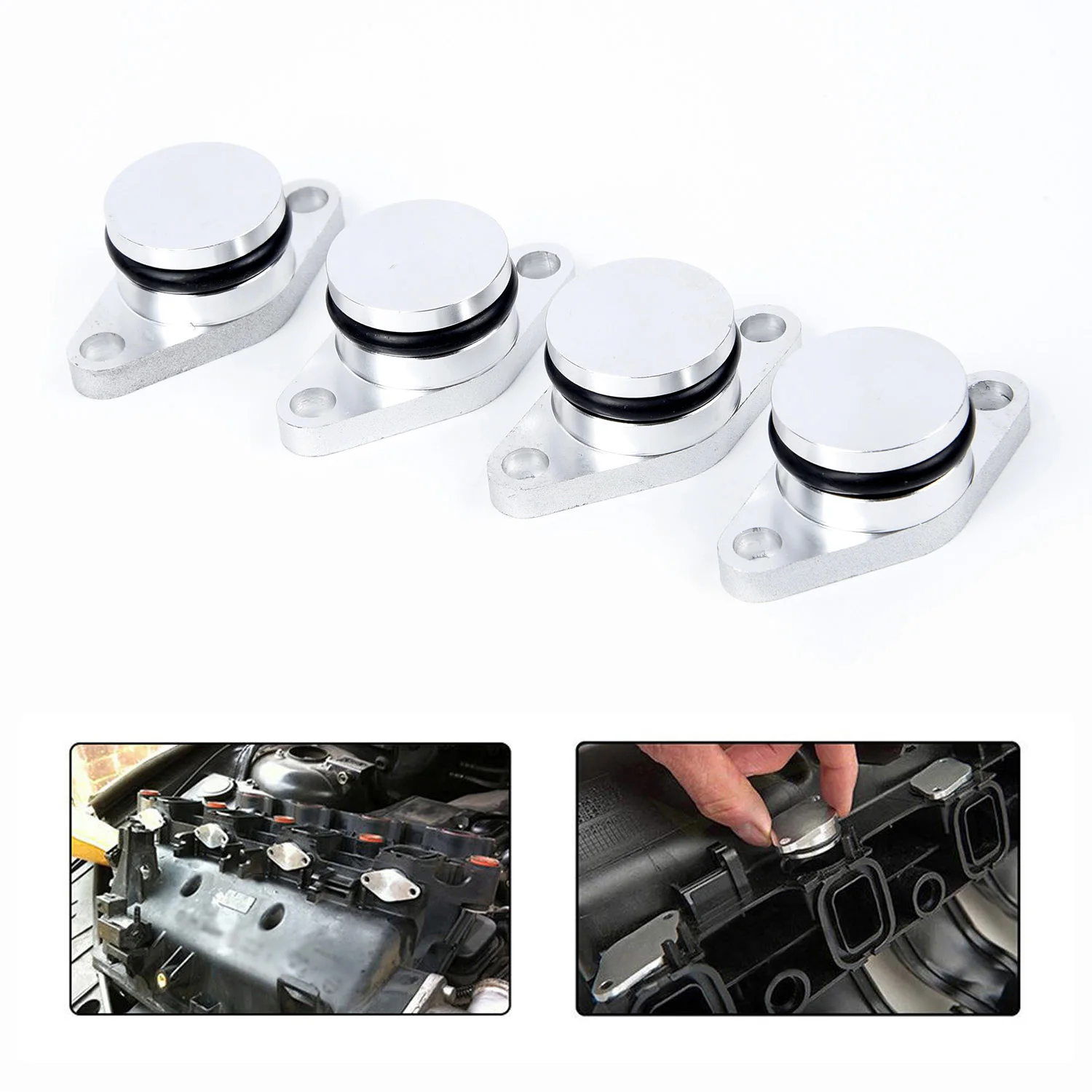4Pcs Car Intake Manifold Gasket Diesel Spiral Valve Panels Shutters Seals for BMW M47 E71 E46 E83 320d M47N / M47TU / M47TUD20