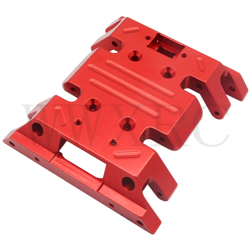 Placa de deslizamiento medio de montaje de Base inferior de transmisión de caja de cambios de Metal para 1/12 MN128 MN86 MN86K MN86KS RC Crawler accesorios de actualización
