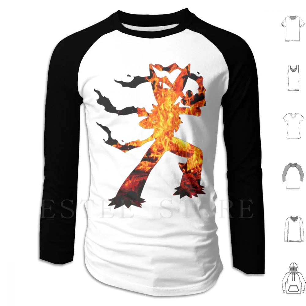 Mega Blaziken usado Blast Burn sudaderas con capucha de manga larga Mega Blaziken Blaziken Torchic legendario Cool Fighting tipo lucha