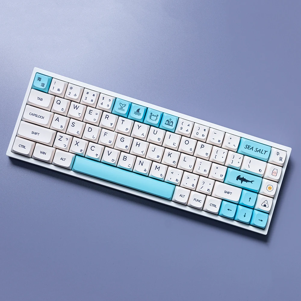 

Sea Salt Milk White Keycaps For Cherry Mx Gateron Kailh Box TTC Switch Mechanical Keyboard XDA 140 Japanese English PBT Key Cap