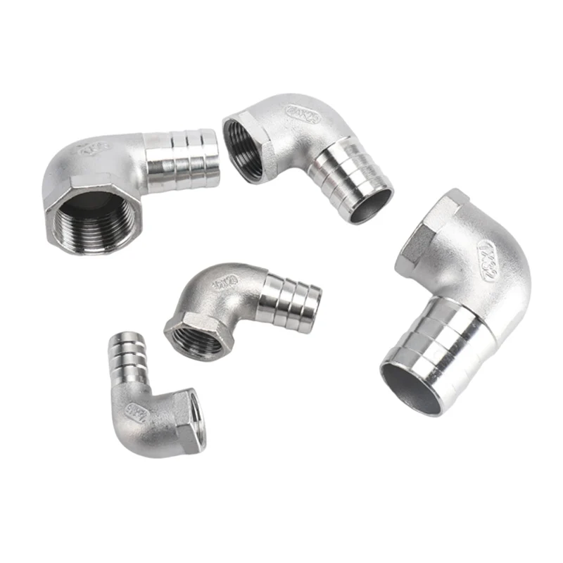 304 Edelstahl Inneren Draht Pagode Ellenbogen 90 Grad Innengewinde Garten Wasser Rohr Armaturen