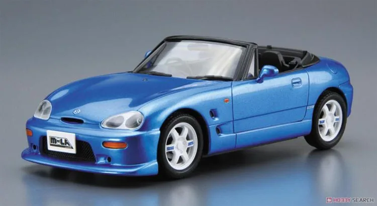 AOSHIMA Plastic Assembly Car Model 1/24 Scale Suzuki MOLA Sports EA11R Cappuccino 1991 Adult Collection DIY Assembly Kit 06234