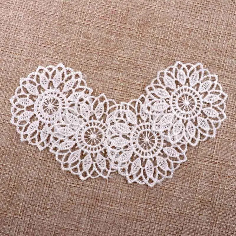 Beautiful White Color Net Lace Trim Embroidered Lace Ribbon For Sewing Wedding Decoration DIY 45mm