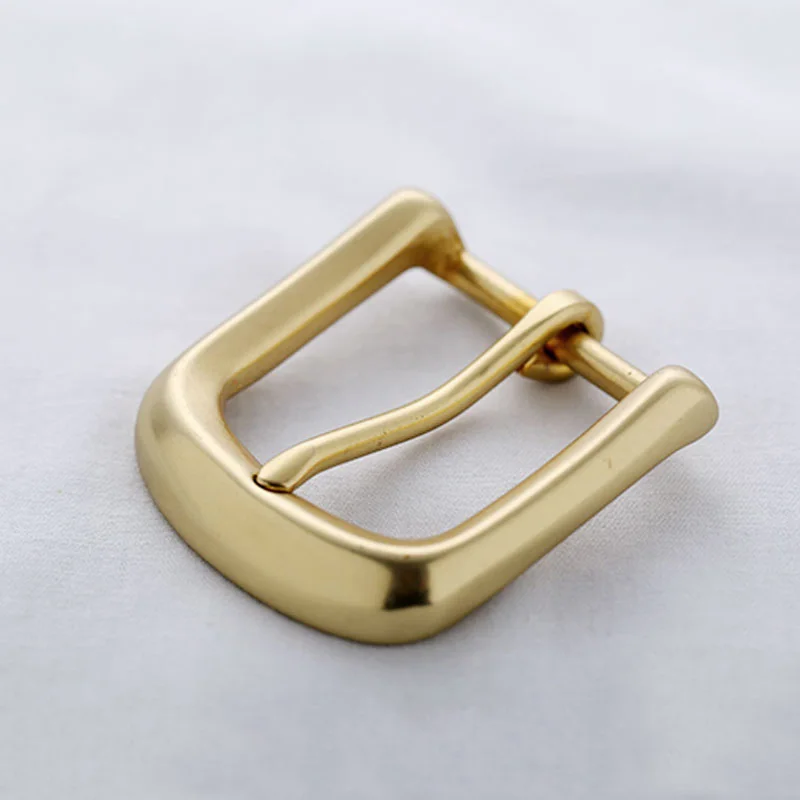 35mm Men\'s Solid Brass Buckle Pin Buckles Women\'s Casual Pants Jean Belt Buckles DIY leather craft hardware accessories