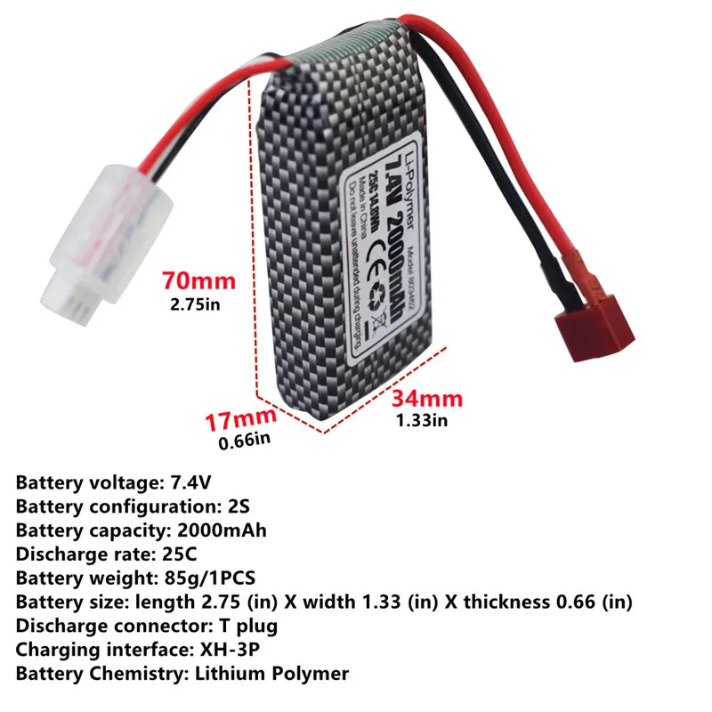 2PCS 7,4 V 2000mAh Li-Po akku für 9200 9200E 200E 9202E 9203E 9204E 9205E 9206E 2995 YC300 HM101 25-DJ02 9125 S920 S921 HB101