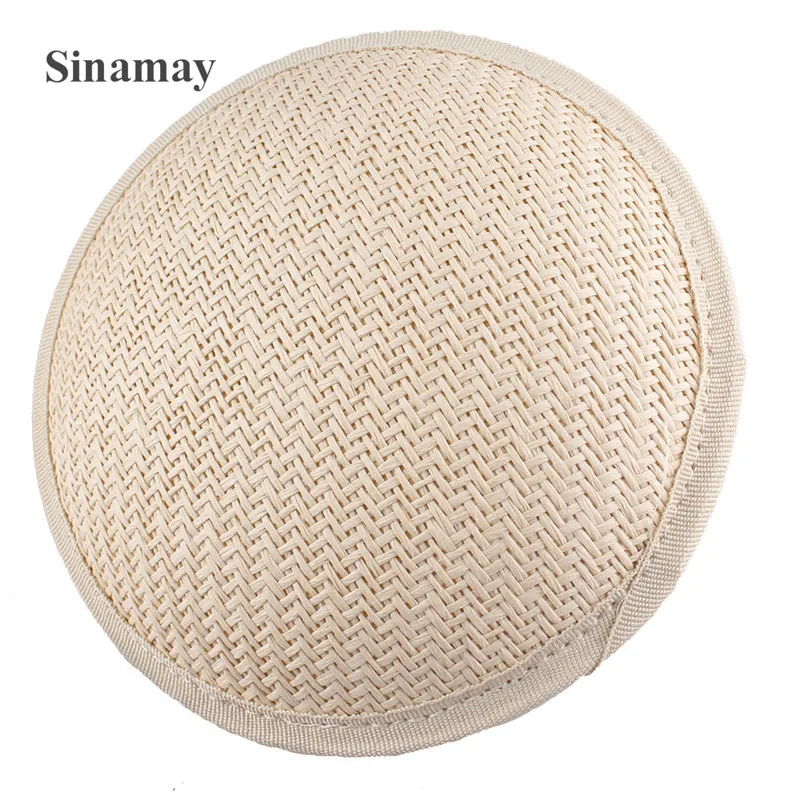 Vintage Beige Fascinator Base For DIY Millinery 13CM Cute Hats Headwear Material Accessories Craft Women Party Church 1Pcs/Lot