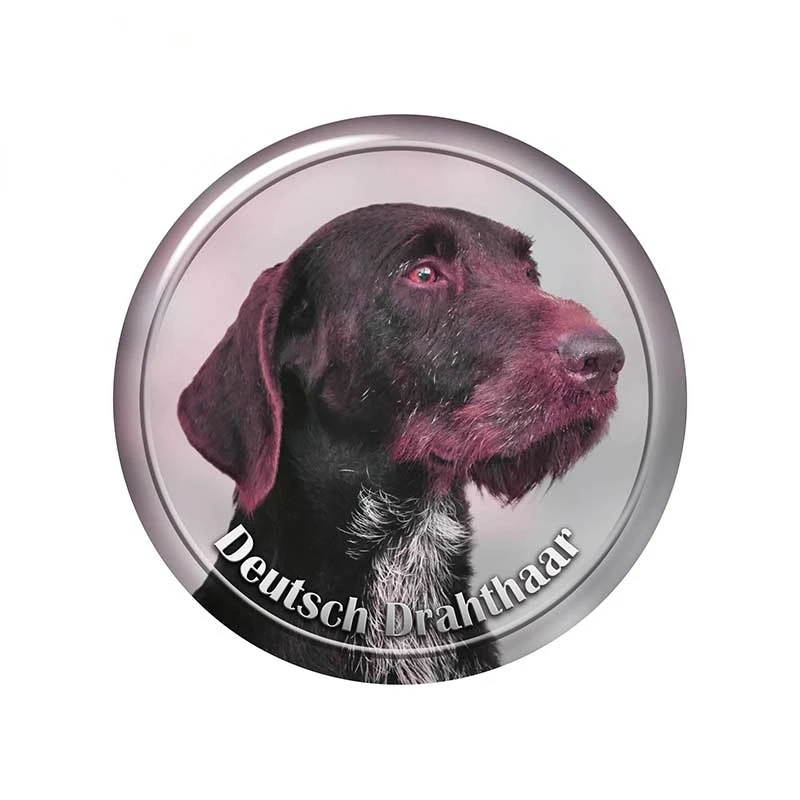 Lifelike German Wirehaired Pointer Dogs Car Accessories Motorcycle Car Decals Bumper Window Stickers Custom Printing Kk13*13cm