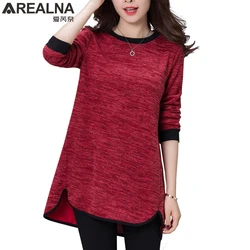 Women Tunic Blouses 2024 Korean Fashion Office Wear Cotton Blouse Women's Long Tops Long Sleeve Casual Loose Shirt 4XL Blusas