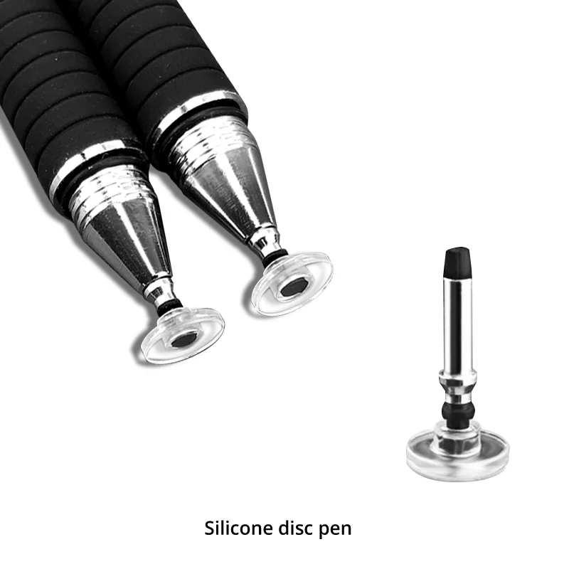 Disco tela capacitiva universal fibra Touch Pen, dicas de substituição, desenho e escrita Nib, lápis cabeça para Smartphone