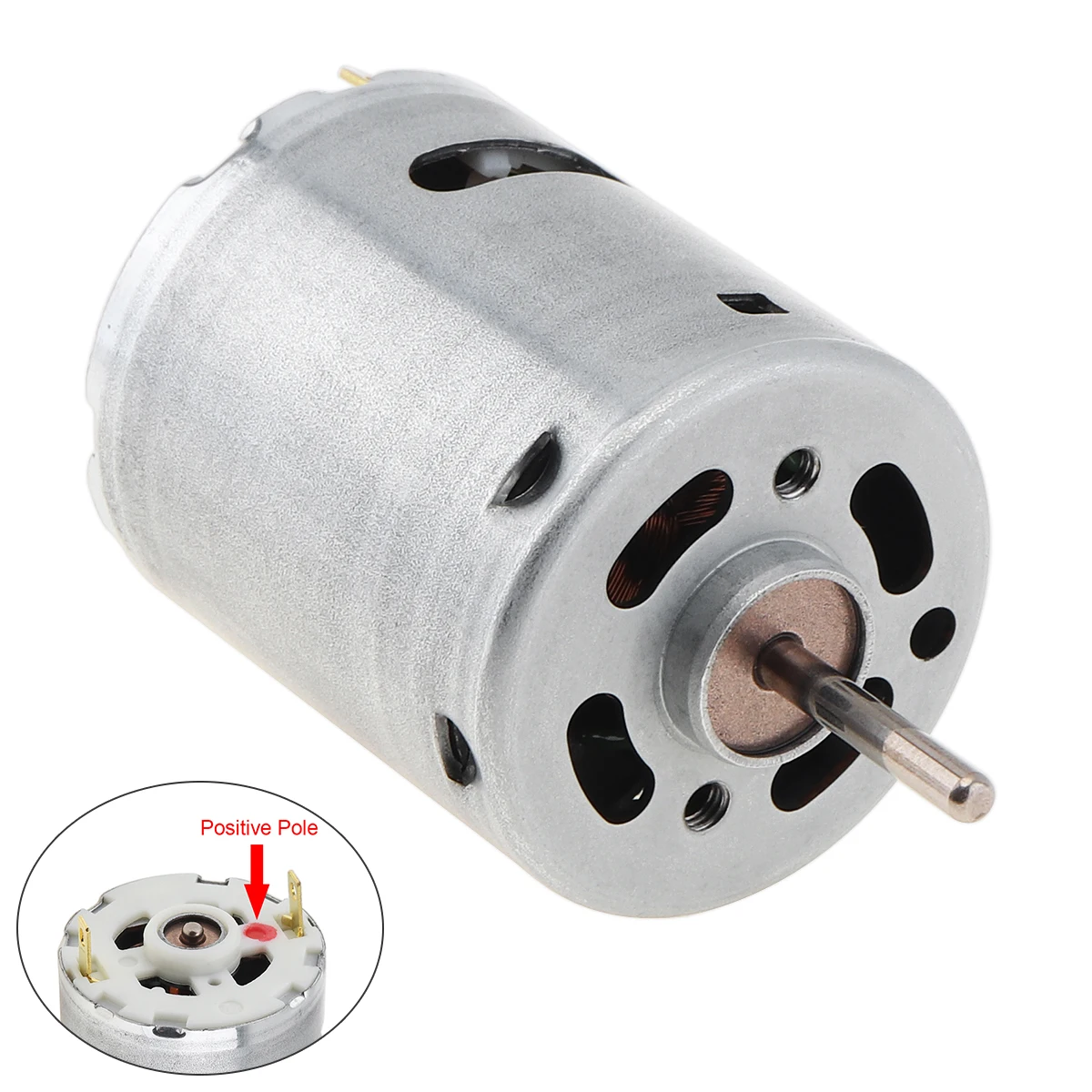 

RS365SV DC Motor DC6-24V 19800RPM High Speed Micro Carbon Brush DC Motor for Hair Dryer