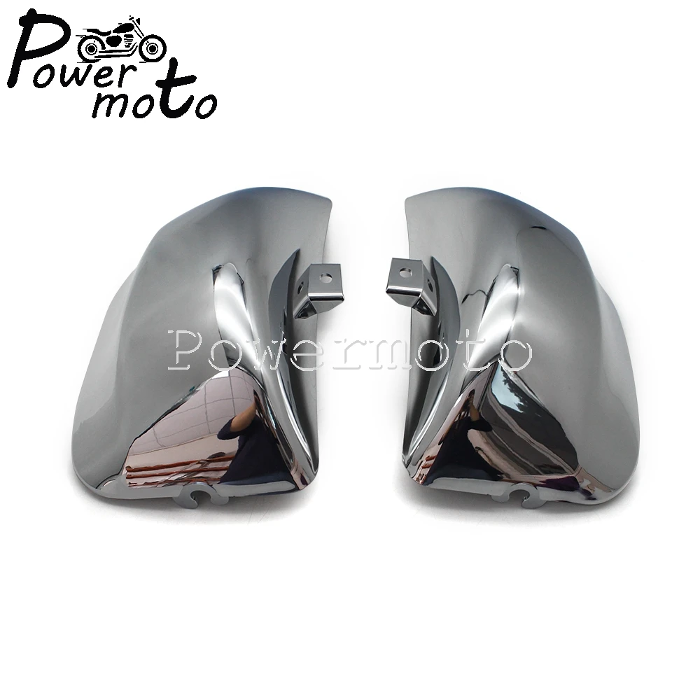 Chrome Left&Right ABS Plastic Motorcycle Part Side Fairing Battery Cover Protection For Yamaha Virago XV535 XV400 XV 535 XV 400