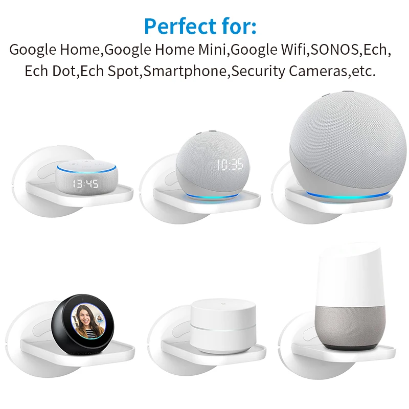 LINGYOU 壁掛けホルダー スタンド Alexa Echo 第4世代、Dot 第4世代