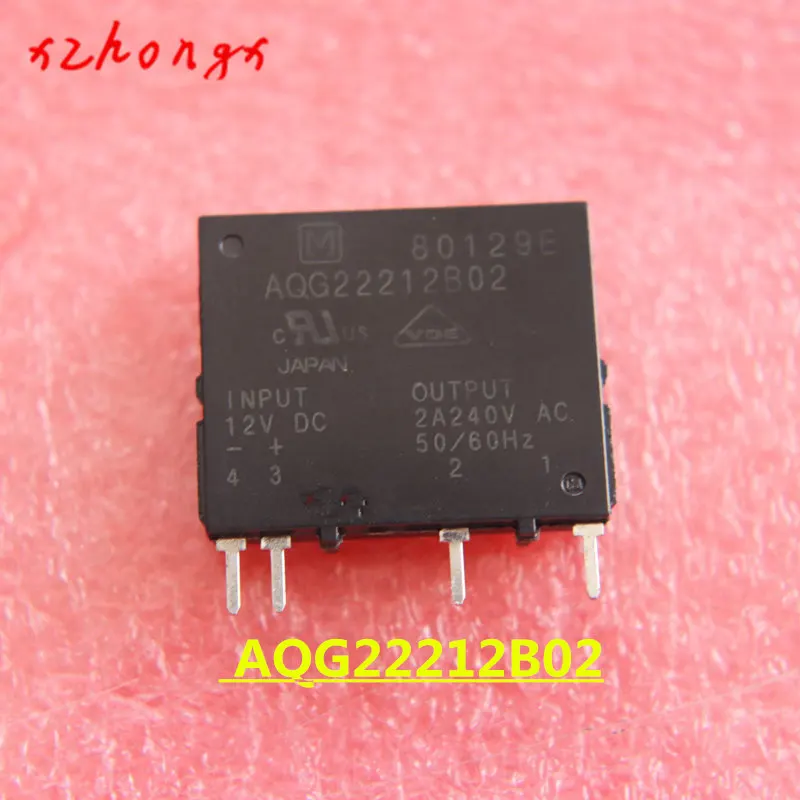 AQG22212B02 AQG22212 4PINS 2A 12VDC Relais