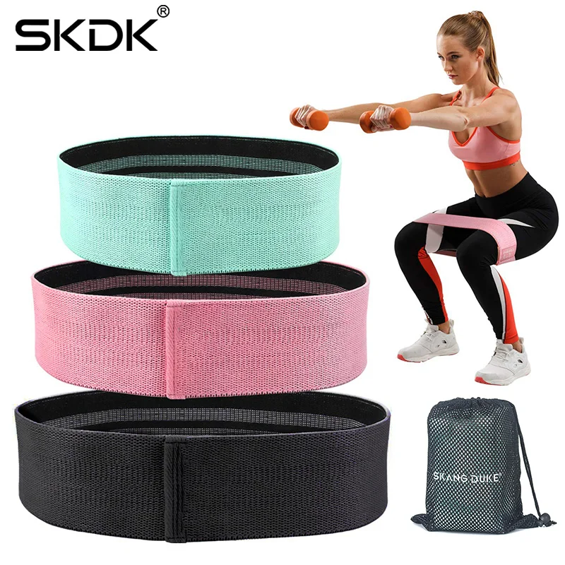 SKDK Resistance Bands 3-Piece Set Hip Circle Loop Resistance Band Workout Exercise for Legs Thigh Butt Bands Exercise Equipment