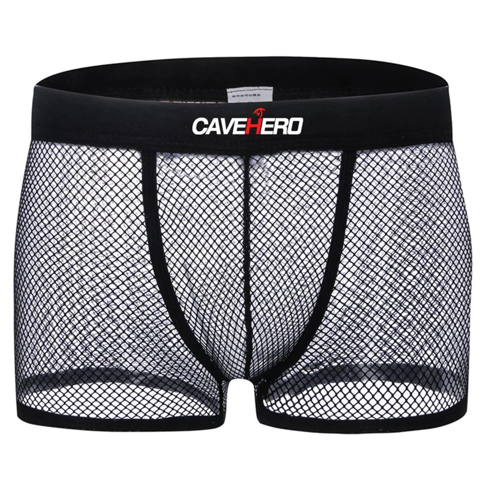 Boxers transparentes para homens, roupa interior sexy, cuecas respiráveis, calções gays finos masculinos, alta qualidade, venda quente, por atacado