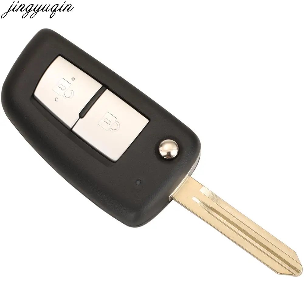 Jingyuqin Remote Car Key Case Shell per Nissan Juke F15 F16 2010-2018 Micra Pulsar X-Trail Qashqai 2/2 + 1/3 pulsanti Entry Fob