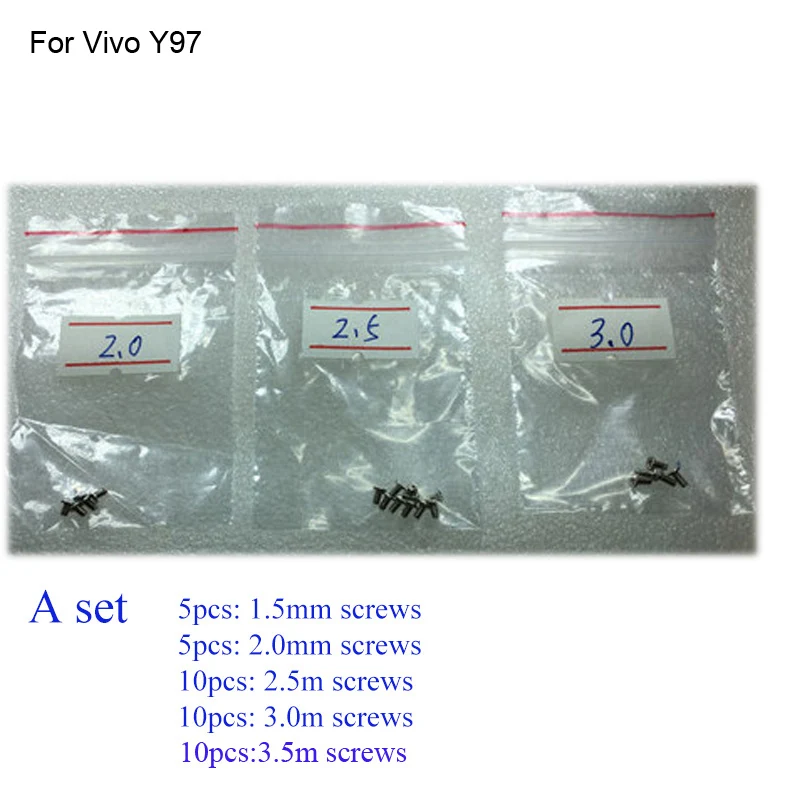 

30PCS a set Silver Screw For Vivo Y97 mainboard motherboard Cover Screws Repair Parts For Vivo Y 97