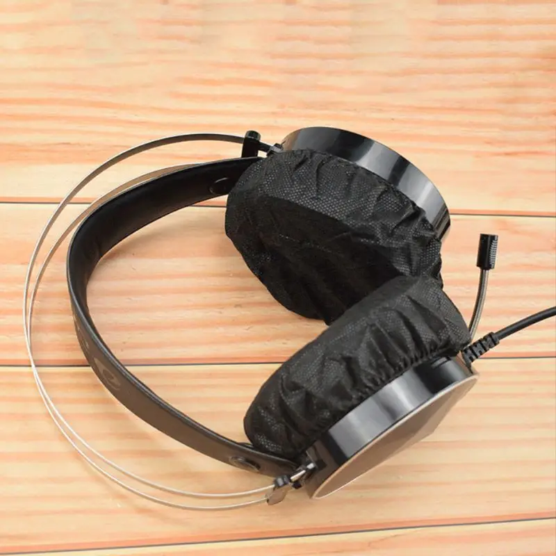 100Pcs/Bag Disposable Headphone Cover Nonwoven Earmuff Cushion 10-12CM Headset