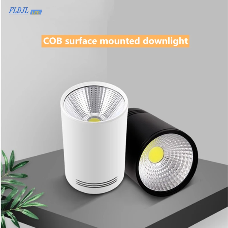 

Dimmable LED COB Spotlight Ceiling lamp AC85-265V 7W 9W 12W 15W 18W 20W30W Aluminum Surface Mounted downlights Indoor Lighting