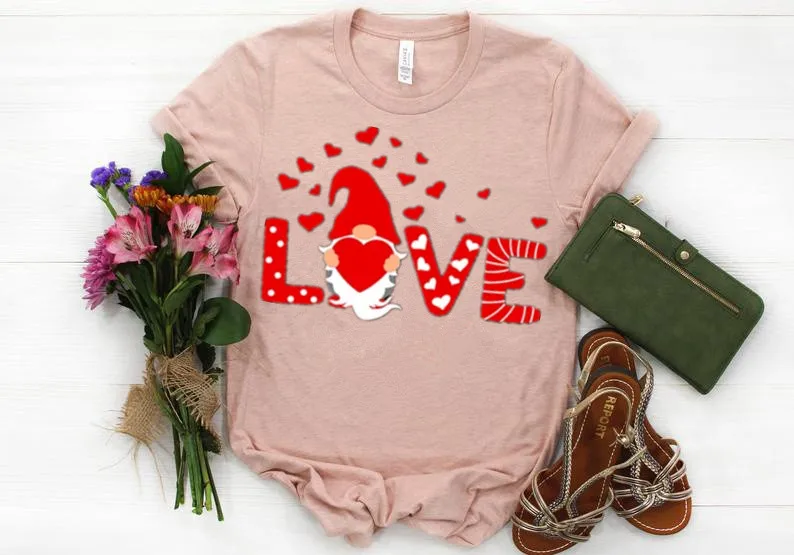 Valentine Love Valentines Day Shirt For Couple, Heart Cute Women Girl T-shirt Funny Graphic Casual O Neck Short Sleeve Tees y2k