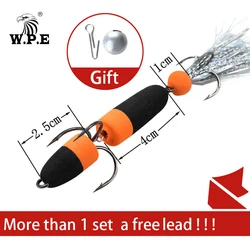 W.p.e Mandula Zachte Lokken 4 Stks/partij Maat M/L Vissen Lokken Multicolor Zwemmen Aas Bas Lokken Jig Zachte Aas minnow Drijft Wobbler Pesca