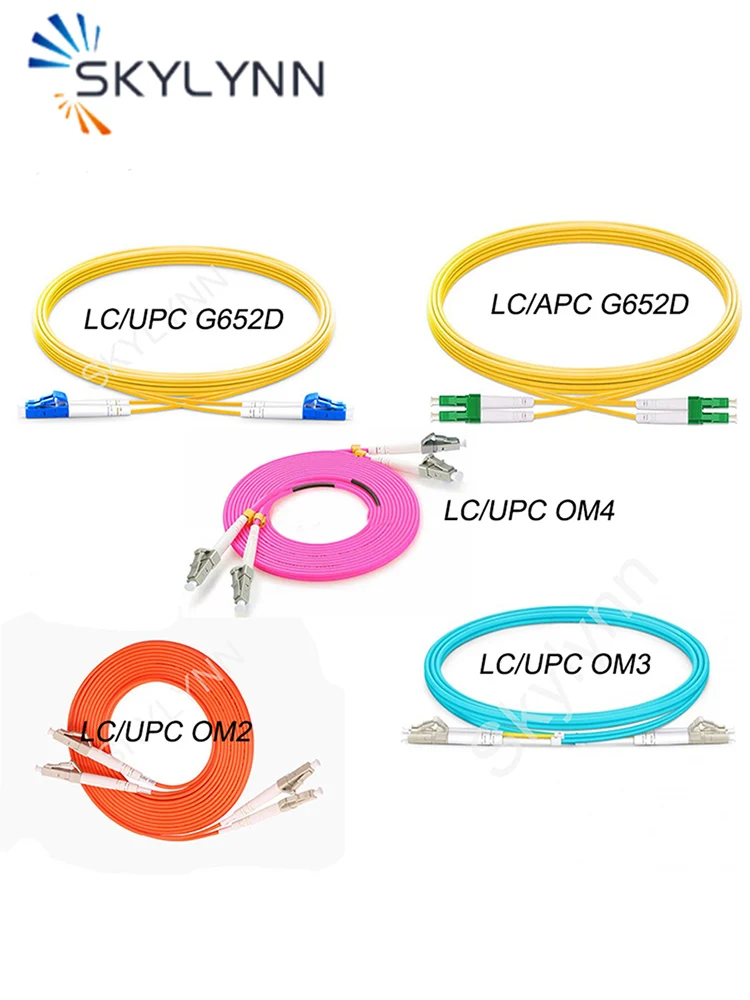 

50Pcs 2 Meter LC/UPC LC/APC Duplex 3.0mm SM MM LSZH Jacket Optical Fiber Patch Cord For Data Center