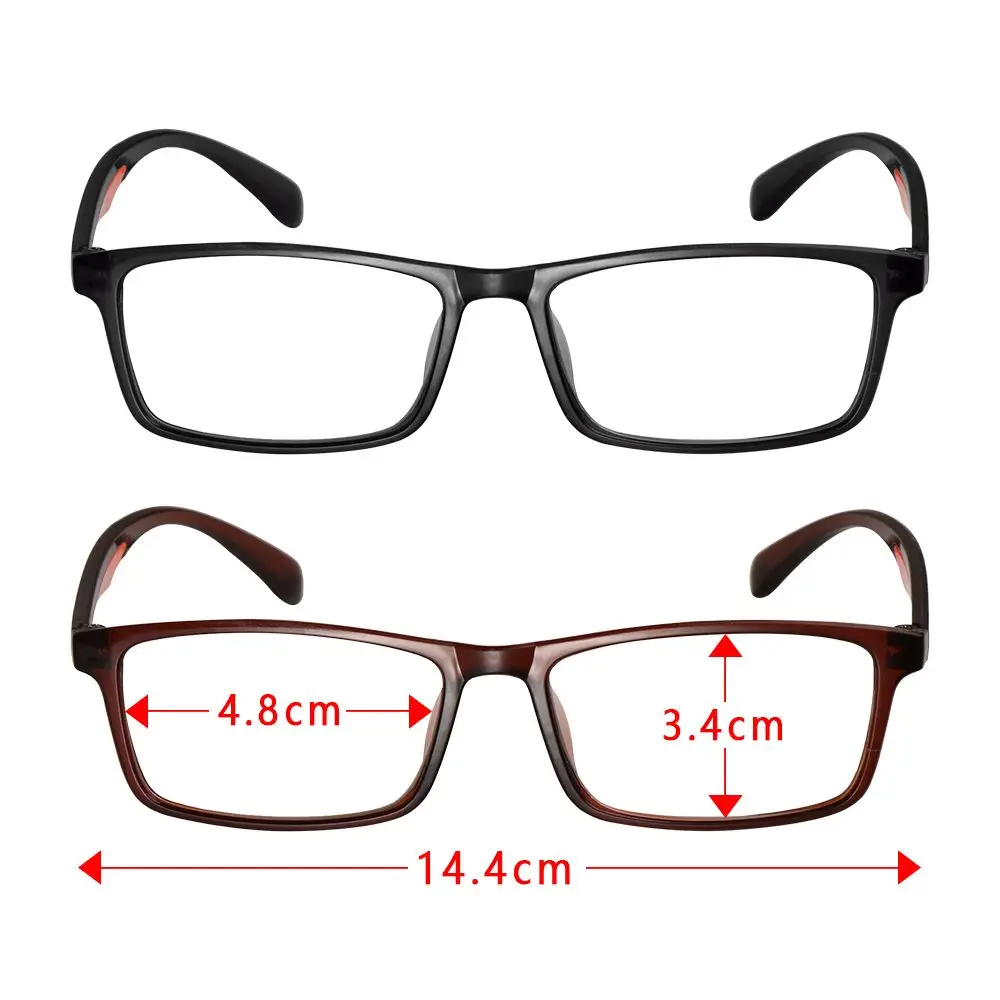 Lunettes de lecture grossissantes pour femmes et hommes, verres HD clairs, lunettes de presbytie