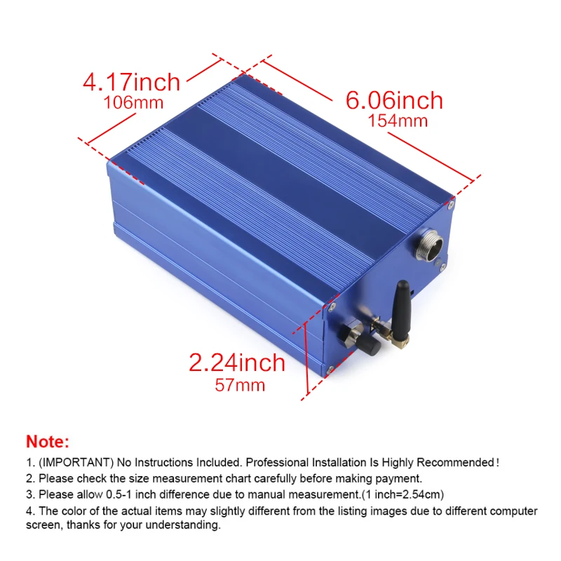 Big Electric Controller Box+Wireless +2 Remote+Vacuum Hose For Exhaust Catback Downpipe Muffler Valve