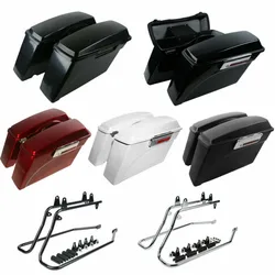Borse laterali rigide per moto Borsa da sella Tronco Staffa di conversione Supporti per Harley Davidson Softail 1984-2016 2014 2015