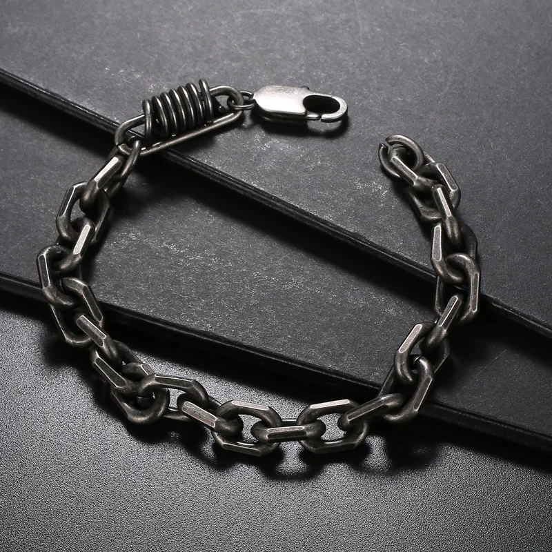 Kalen Square Combination Chain High Quality Stainless Steel Homme Bracelet Jewelry Gifts