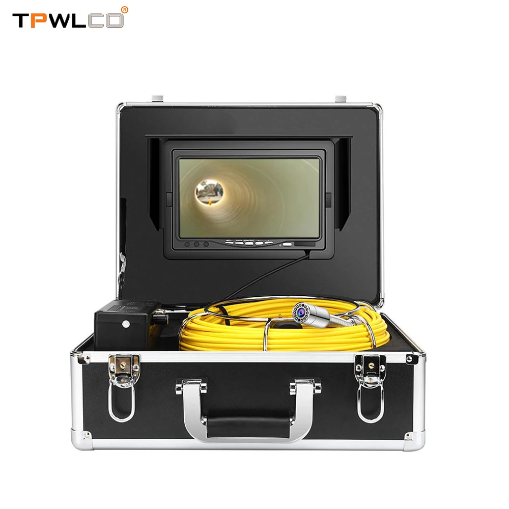 

23mm Camera Head IP68 Waterproof Sewer Industrial Inspection Clean with 7inch LCD 20m Cable Pipe Drain Endoscope Video Camera