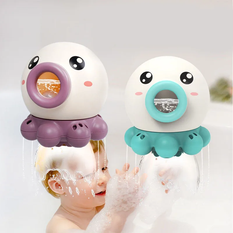 

0 12 24 Months Shower Bathtub Toy Cute Octopus Baby Bath Toys for baby Kids 2 to 4 Years Old Rotating Water Spraying Animal