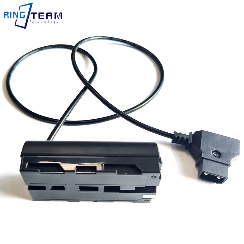 D-TAP To NP-F550 F970 F750 F570 Dummy Battery Power Adapter Direct Suitable For Nanguan Neewer Andorra Yongnuo Viltrox LED light