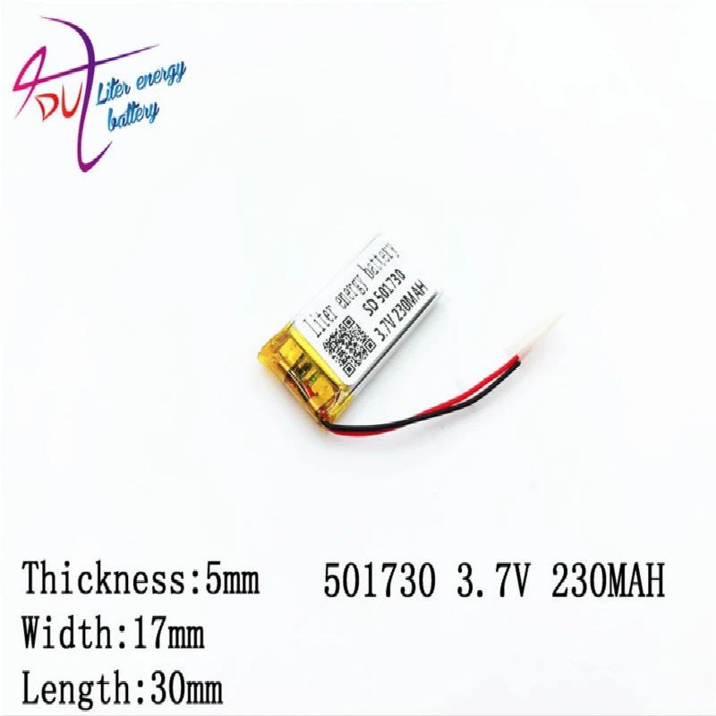 5psc Size 501730 501530 3.7v 230mah Lithium Polymer Battery With Board For Mp3 Mp4 Mp5 Gps Digital Products