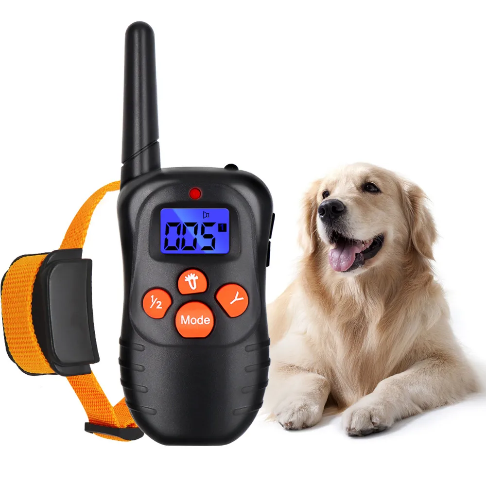 300m Dog training collar 998DR Dog Collars Shock Vibration beep Rechargeable Rainproof Remote Electric dog's necklaces