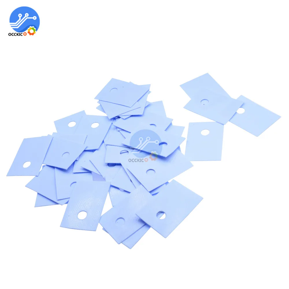 200PCS TO-220แผ่นฉนวนซิลิโคนฮีทซิงค์ Shim สำหรับแล็ปท็อป GPU CPU