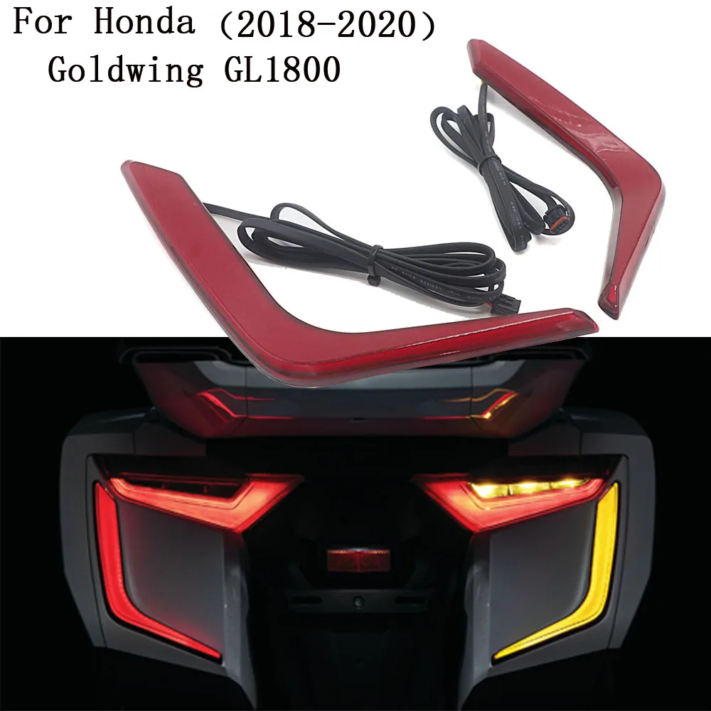 

LED Rear Saddlebag Accents Lights Motorcycle For Honda Goldwing GL 1800 F6B Gold Wing GL1800 2018-UP Decorative Turn Signal 2021