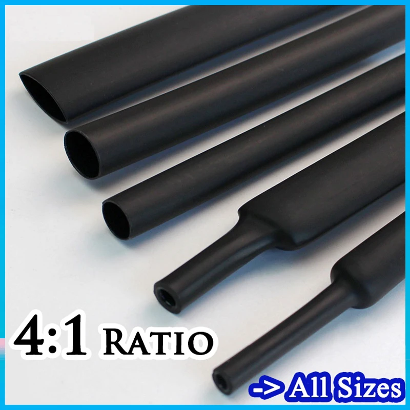 

100M/Roll of 6MM 4:1 ratio Heat Shrink Tube with Glue Dual Wall Adhesive Tubing Sleeve Wrap Wire Cable kit