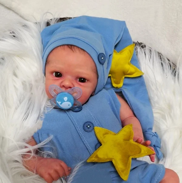 17 Inch Blank Kit Henley Bebe Reborn Baby Dolls Unassembled Molds Vinyl Unpainted Parts 43cm Blank Reborn Doll Kits