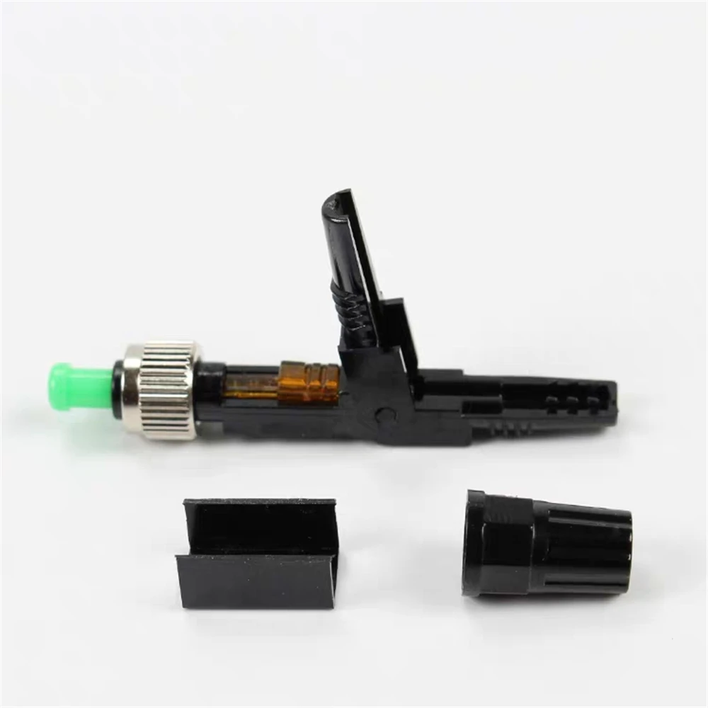 FC/APC Fiber Optic Fast Connector 100 ชิ้นฝังสไตล์ FTTH Quick Connector เย็น Assembly IL ภายใน 0.5dB ELINK